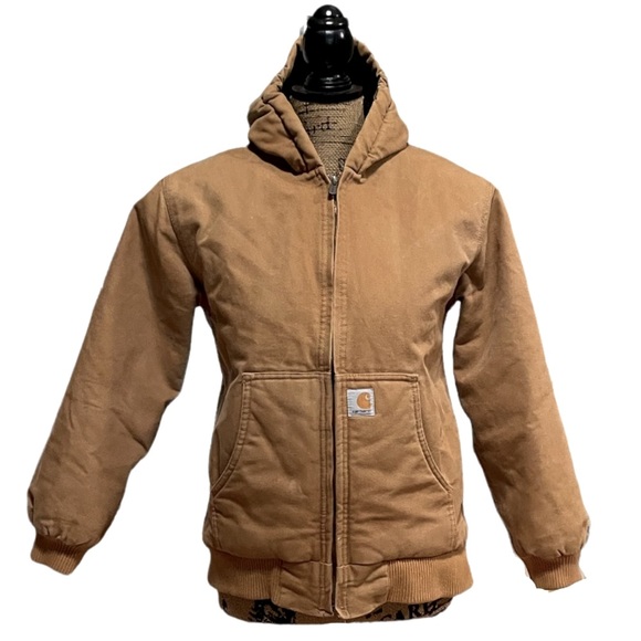 Carhartt Other - Carhartt Brown/Tan Insulated Quilt-Lined Jacket with Hood